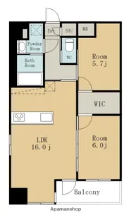 グリュック平和【11階】の間取り