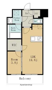 グリュック平和【9階】の間取り