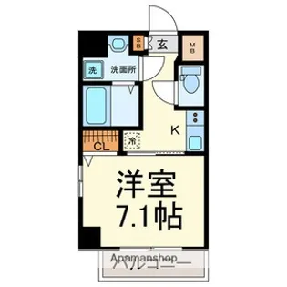 プランドール名駅【6階】の間取り