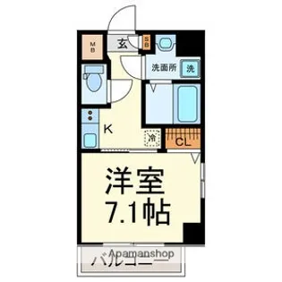 プランドール名駅【6階】の間取り