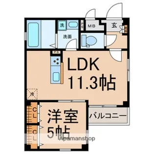 グランレーヴ千代田【4階】の間取り