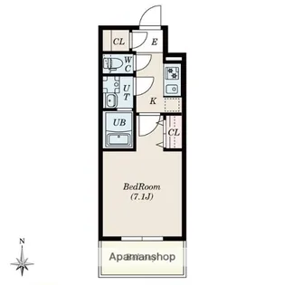 1Kの間取り画像