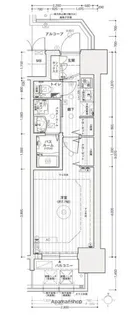 エステムコート名古屋ライブゲート【14階】の間取り
