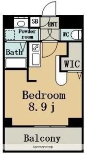 エステシア名駅【5階】の間取り