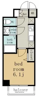 プレサンス太閤通駅前デュプル【11階】の間取り