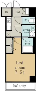 SーRESIDENCE浅間町駅前AXIAL(アクシャル)【14階】の間取り