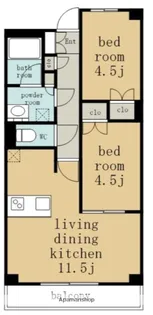 プレサンス名駅南ブリエ【3階】の間取り