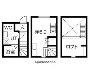 バステトこがね【1階】の間取り