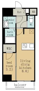 クレヴィスタ名古屋上前津【6階】の間取り
