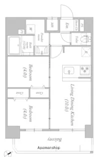 アドバンス名古屋シュテルン【15階】の間取り