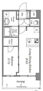 アドバンス名古屋シュテルン【15階】の間取り