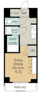プレサンス上前津ディアシス【6階】の間取り