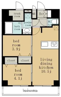 プレサンス上前津ディアシス【12階】の間取り