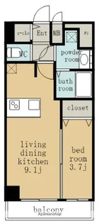 プレサンス上前津ディアシス【15階】の間取り