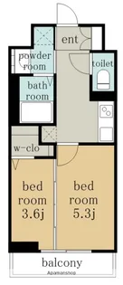 SーRESIDENCE烏森AUREATE(オリート)【5階】の間取り