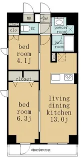 (仮)D-room則武【4階】の間取り