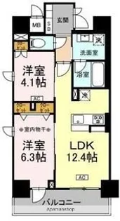 CEDAR NORITAKE【8階】の間取り