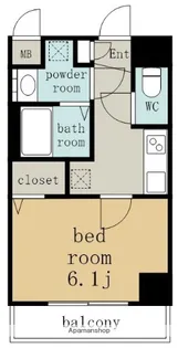 ディアレイシャス東別院4【14階】の間取り