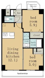 S-RESIDENCE高岳ardent(アーデント)【7階】の間取り