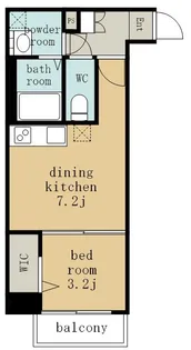 CREST TAPP東別院【7階】の間取り