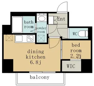 CREST TAPP東別院【14階】の間取り