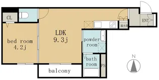 F asecia-hk(エフ アセシア エイチケイ)【2階】の間取り