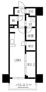 メイクスアート名駅WEST【14階】の間取り