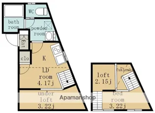 RADIANCE名駅本陣Ⅱ【2階】の間取り