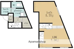 RADIANCE名駅本陣Ⅱ【3階】の間取り