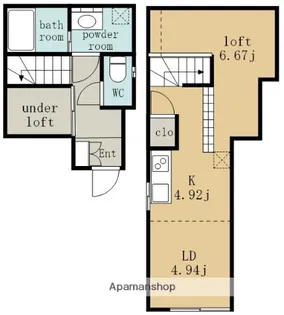 RADIANCE名駅本陣Ⅱ【3階】の間取り