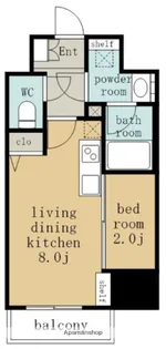ストーリア名古屋城西【13階】の間取り
