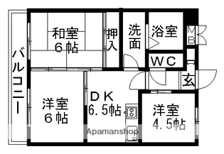 愛知県名古屋市中川区打中1丁目【マンション】の間取り