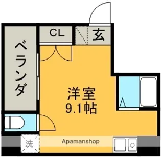 グレイス名駅北【7階】の間取り