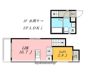 シェモア(ブラック)【2階】の間取り
