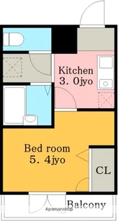 エスペランサ鶴舞19【4階】の間取り