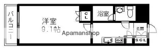 スクエア名駅南【4階】の間取り