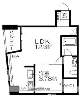 CHATEAU&HOTEL MEIEKI−MINAMI 2ND【5階】の間取り