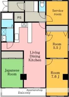 ソレイユYK【1階】の間取り