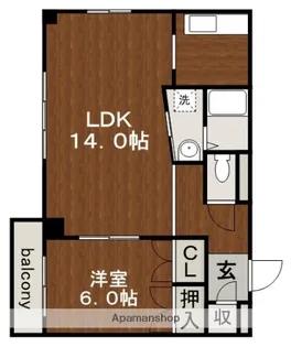 愛知県春日井市勝川町1丁目【マンション】の間取り
