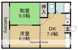 メドゥーサΑアルファ【2階】の間取り