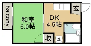 フォーブル弥生【2階】の間取り