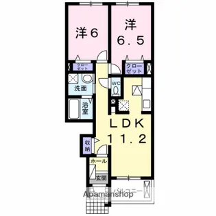 オレンジソーワ【1階】の間取り