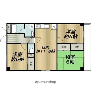 マンション桂【1階】の間取り