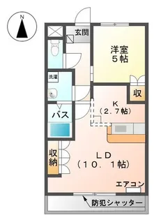 メゾン丸山【1階】の間取り