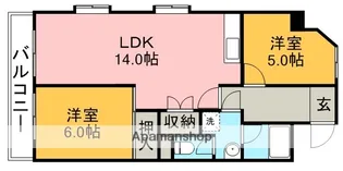 ベルニシキS棟【3階】の間取り