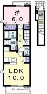 ジュネス【2階】の間取り