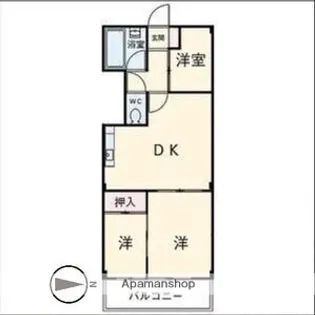 レジデンス丸新【2階】の間取り