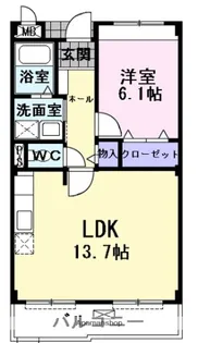 ファリアージュⅡ【3階】の間取り