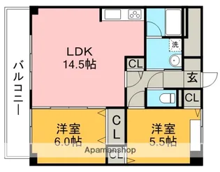 シティオークⅡ【2階】の間取り