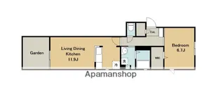 グレイスNOMURAⅡ【1階】の間取り
